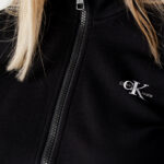 Felpa senza cappuccio Calvin Klein Jeans SHORT MILANO ZIP-THR Nero - Foto 2