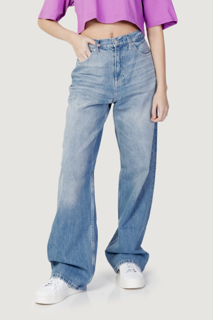 Jeans larghi Calvin Klein HIGH RISE RELAXED Denim chiaro – 101761