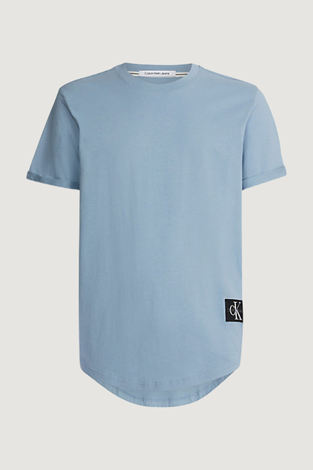 T-shirt Calvin Klein Jeans BADGE TURN UP SLEEVE Blu - Foto 2