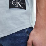 T-shirt Calvin Klein Jeans BADGE TURN UP SLEEVE Blu - Foto 3