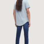 T-shirt Calvin Klein Jeans BADGE TURN UP SLEEVE Blu - Foto 4