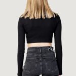 Maglia Calvin Klein Jeans BADGE POLO COLLAR LO Nero - Foto 4