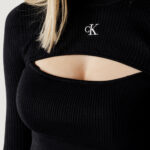Maglia Calvin Klein Jeans CUT OUT NECKLINE SWE Nero - Foto 2