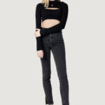 Maglia Calvin Klein Jeans CUT OUT NECKLINE SWE Nero - Foto 3