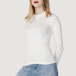 Maglia Calvin Klein Jeans BADGE RIB LONG SLEEV Panna - Foto 1