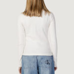 Maglia Calvin Klein Jeans BADGE RIB LONG SLEEV Panna - Foto 5