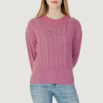 Maglia Guess CAROLE VN LS SWTR Rosa - Foto 1
