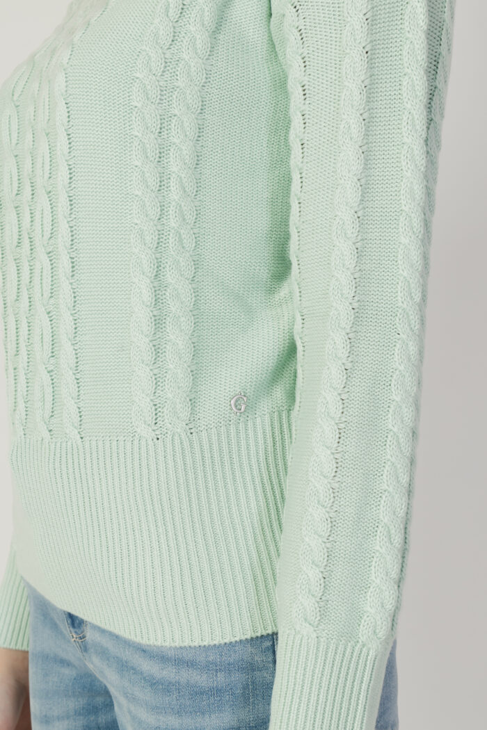 Maglia Guess CAROLE VN LS SWTR Verde