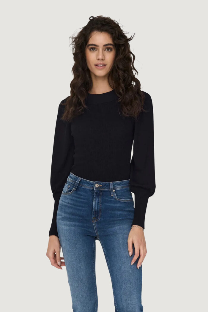 Maglia Jacqueline De Yong JDYNANNA L/S O- NECK PULLOVER KNT Nero