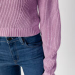 Maglione Calvin Klein Jeans WASHED MONOLOGO SWEA Lilla - Foto 3