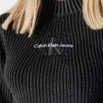 Maglione Calvin Klein Jeans WASHED MONOLOGO SWEA Nero - Foto 2