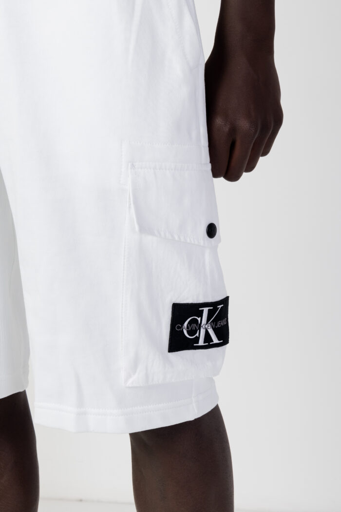 Shorts Calvin Klein MONOLOGO BADGE Bianco – 101417