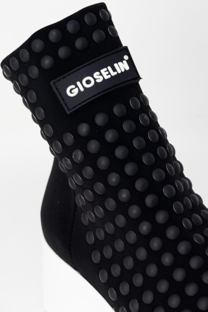 Sneakers Gioselin LIGHT FLAT STUDS CON BORCHIE BLACK Nero – 103513