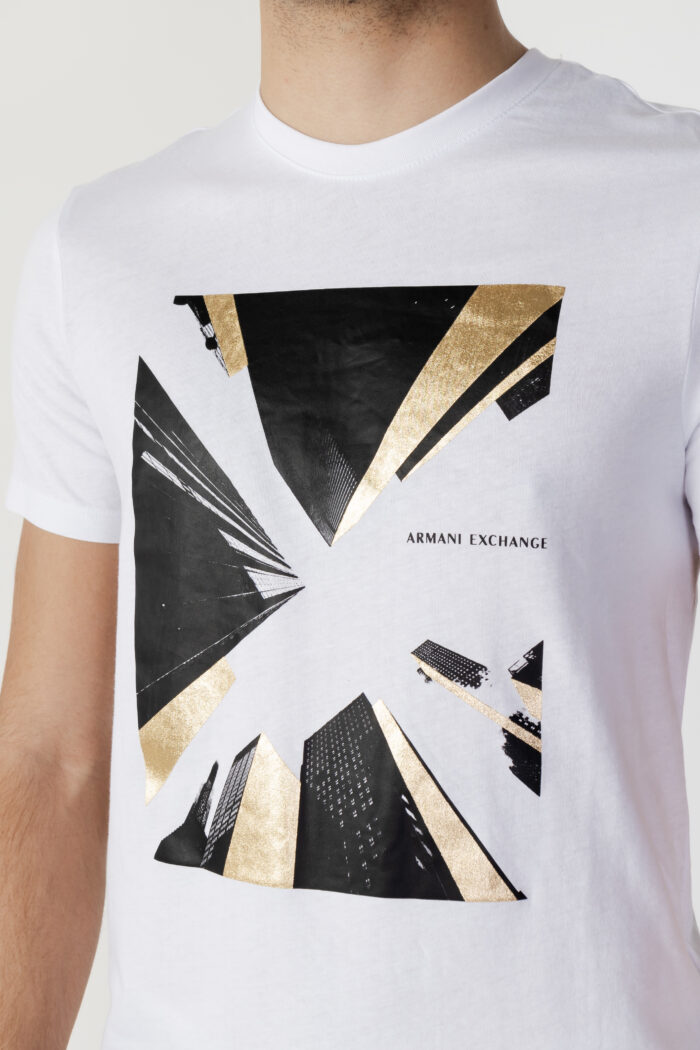 T-shirt Armani Exchange STAMPA ORO Bianco – 104316