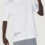 T-shirt Calvin Klein Jeans BLURRED COLORED ADDR Bianco - Foto 1