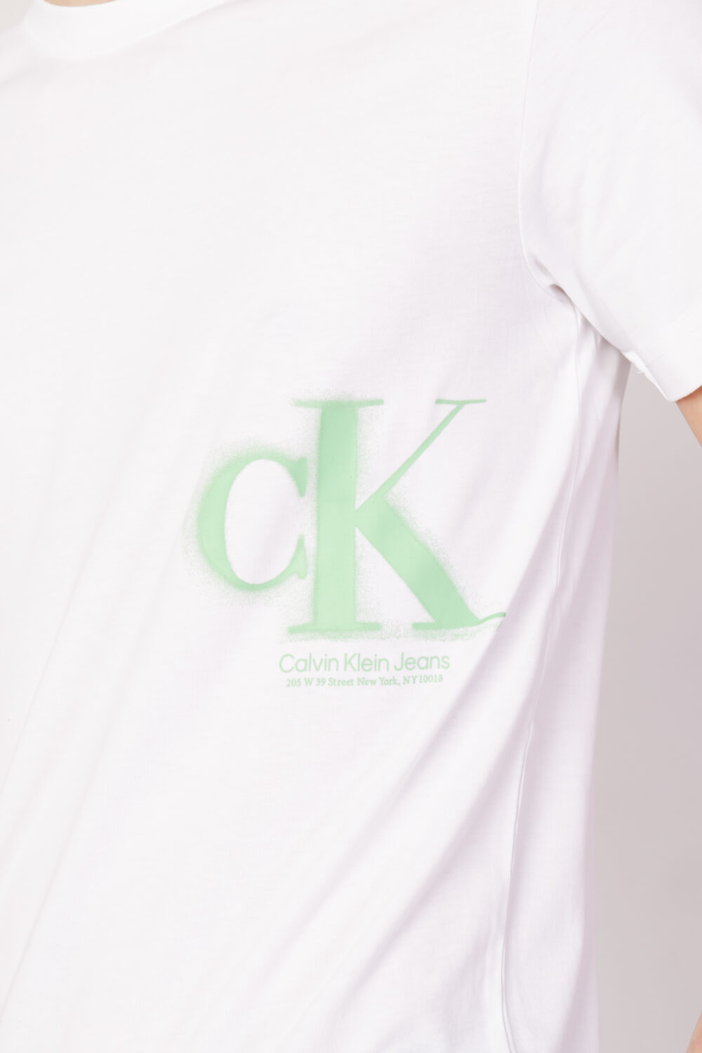 T-shirt Calvin Klein Jeans CK SPRAY TEE Bianco - Foto 2