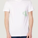 T-shirt Calvin Klein Jeans CK SPRAY TEE Bianco - Foto 4
