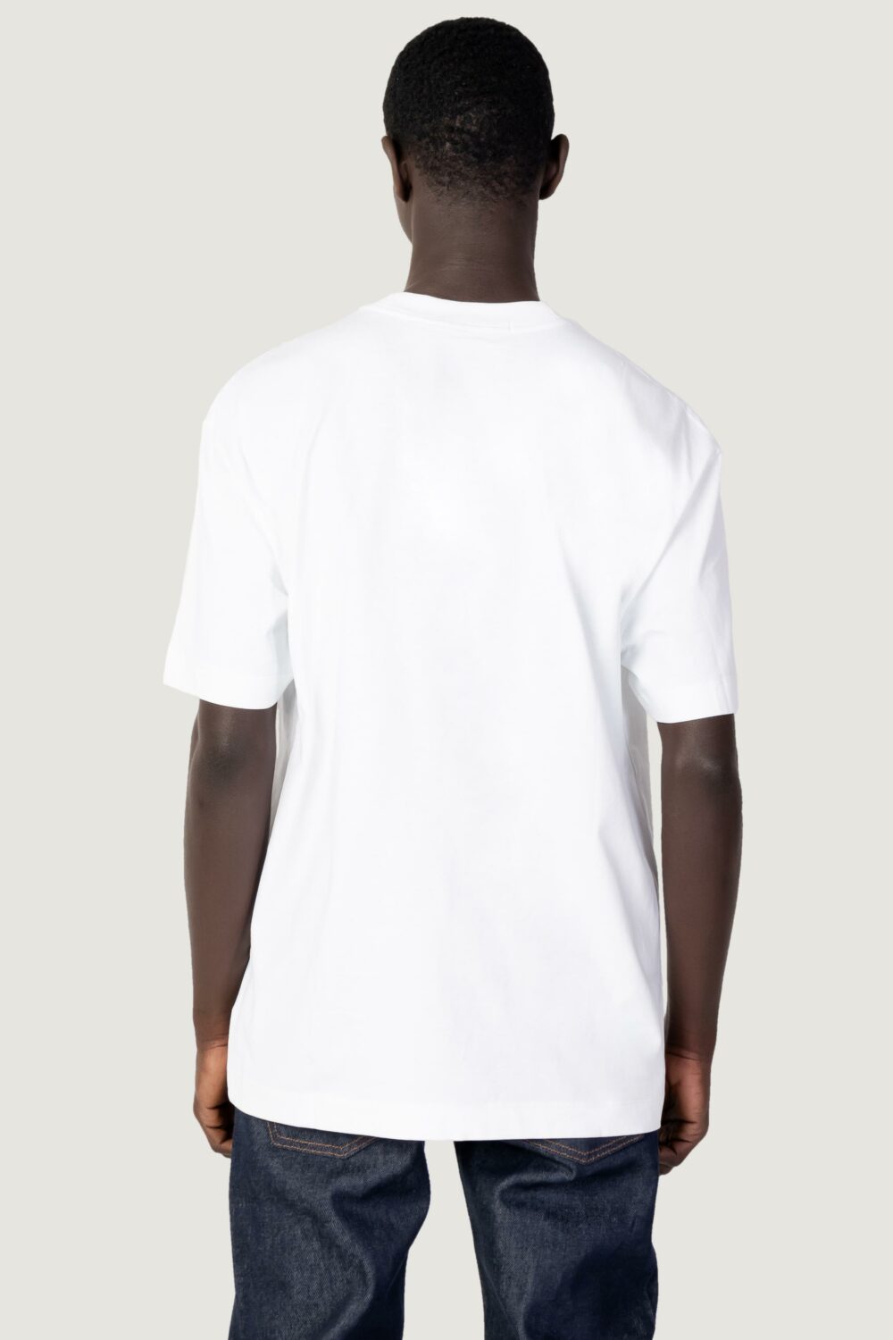 T-shirt Calvin Klein Jeans MONOLOGO OVERSIZED T Bianco - Foto 5