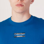 T-shirt Calvin Klein Jeans TRANSPARENT STRIPE L Blu - Foto 2