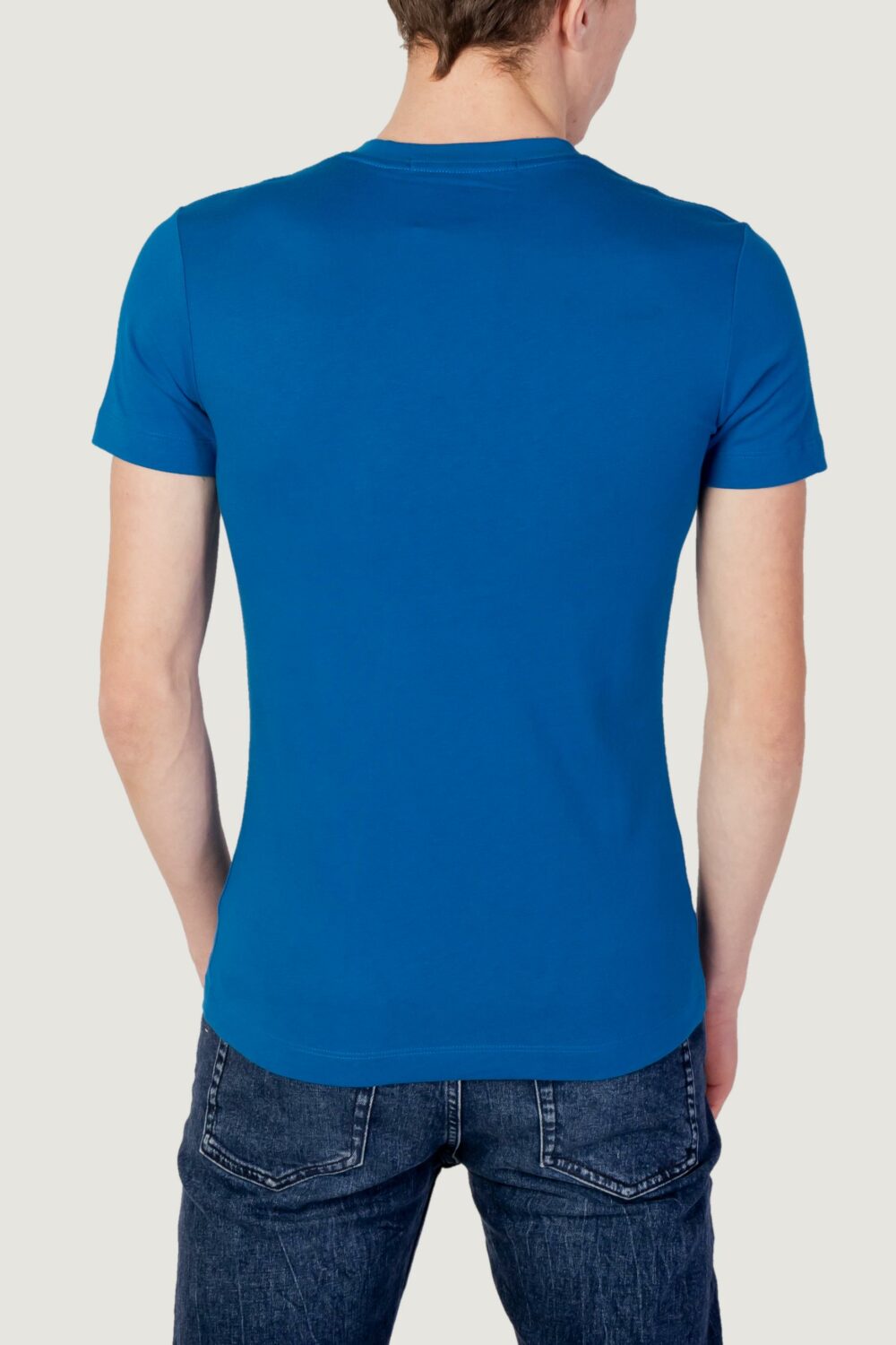 T-shirt Calvin Klein Jeans TRANSPARENT STRIPE L Blu - Foto 3