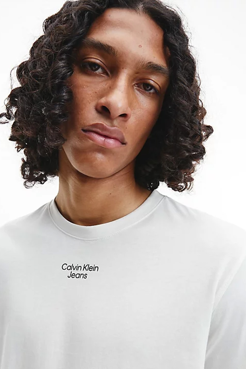 T-shirt Calvin Klein Jeans STACKED LOGO TEE Latte - Foto 3