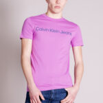 T-shirt Calvin Klein Jeans INSTITUTIONAL LOGO S Magenta - Foto 2