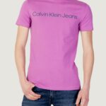 T-shirt Calvin Klein Jeans INSTITUTIONAL LOGO S Magenta - Foto 5