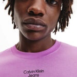 T-shirt Calvin Klein Jeans STACKED LOGO TEE Magenta - Foto 3
