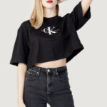 T-shirt Calvin Klein Jeans ARCHIVAL MONOLOGO CR Nero - Foto 1
