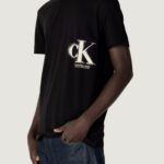 T-shirt Calvin Klein Jeans CK SPRAY TEE Nero - Foto 1