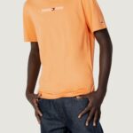 T-shirt Tommy Hilfiger Jeans TJM CLASSIC LINEAR L Arancione - Foto 1