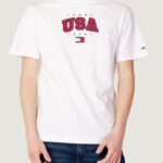 T-shirt Tommy Hilfiger Jeans TJM CLSC MODERN SPOR Bianco - Foto 5