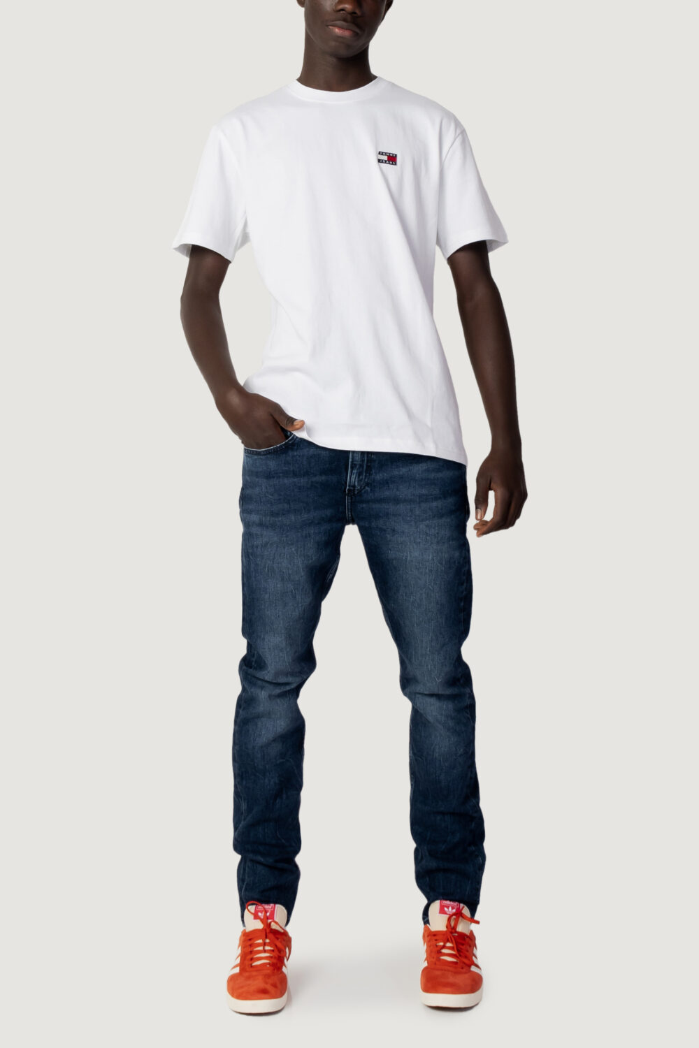 T-shirt Tommy Hilfiger Jeans TJM CLSC TOMMY XS BA Bianco - Foto 5