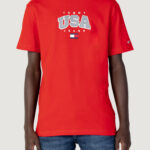 T-shirt Tommy Hilfiger Jeans TJM CLSC MODERN SPOR Rosso - Foto 1