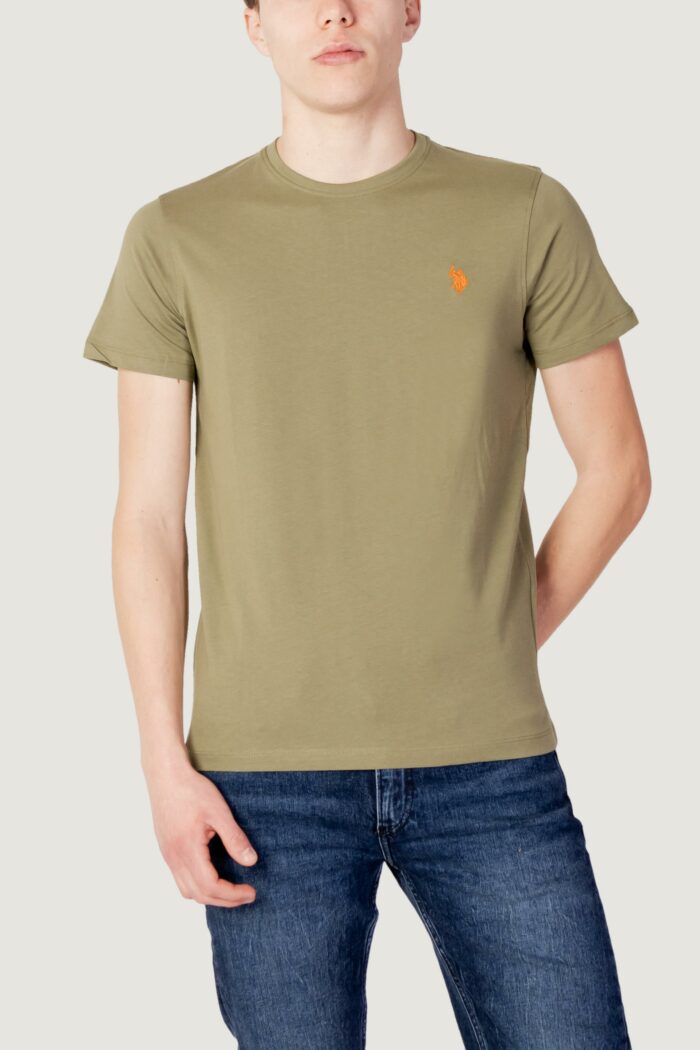 T-shirt U.s. Polo Assn. MICK Verde Oliva – 103562