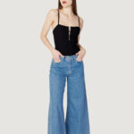Body Calvin Klein Jeans ZIPPER RIB STRAPPY B Nero - Foto 4