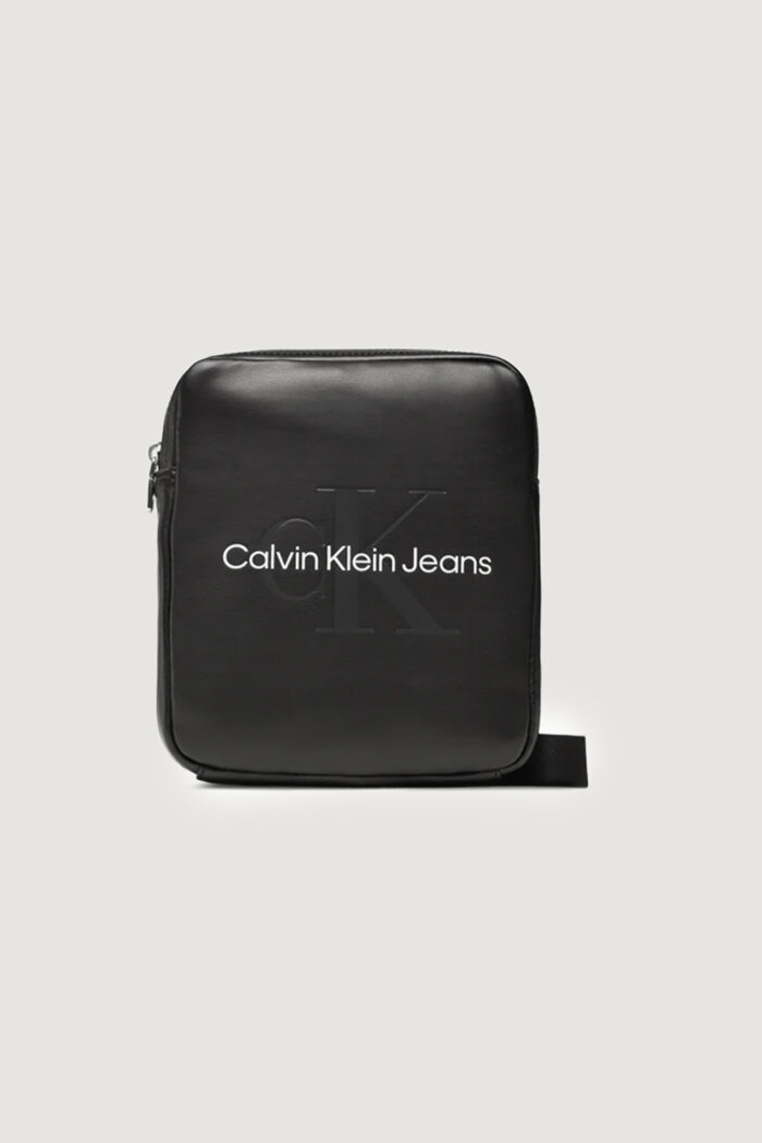 Borsa Calvin Klein MONOGRAM SOFT REPORTER18 Nero