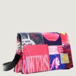 Borsa Desigual BAG FAKE NEWS DORTMUND FLAP Fuxia - Foto 2