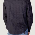 Camicia manica lunga Armani Exchange MULTILOGO Blu - Foto 3