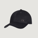 Cappello con visiera Calvin Klein CK BOMBED METAL BB CAP Nero - Foto 1