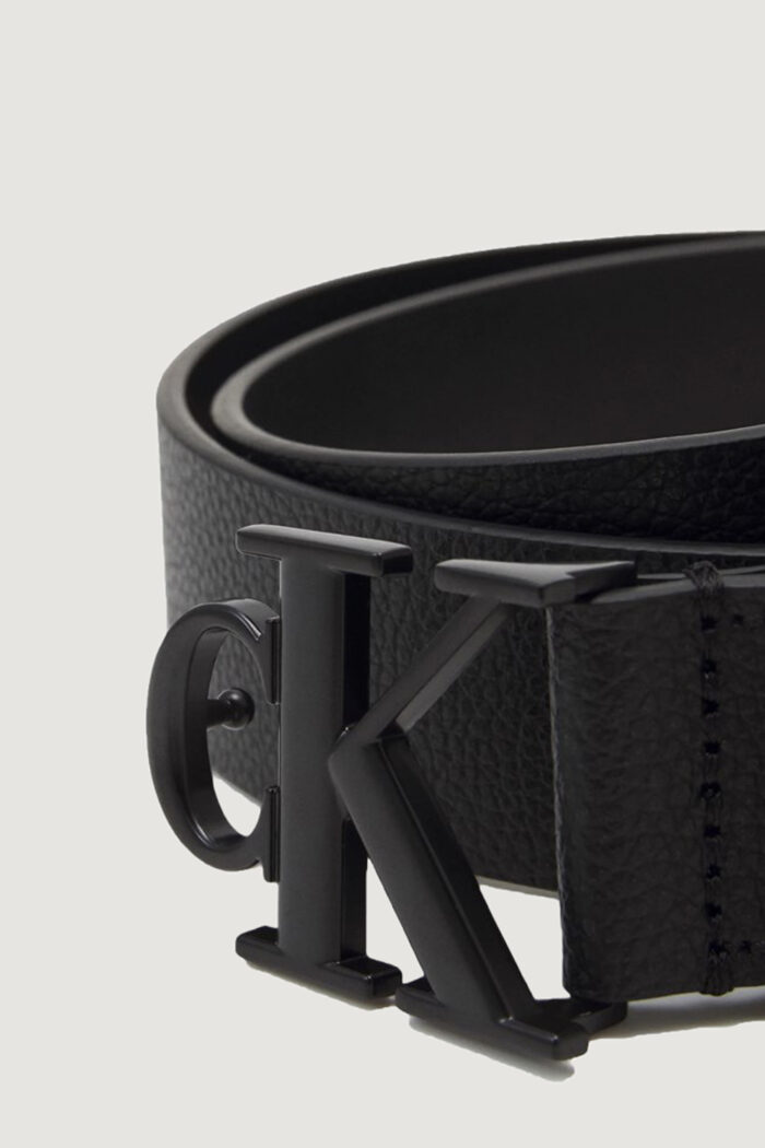 Cinta Calvin Klein ROUND MONO PLAQUE Nero