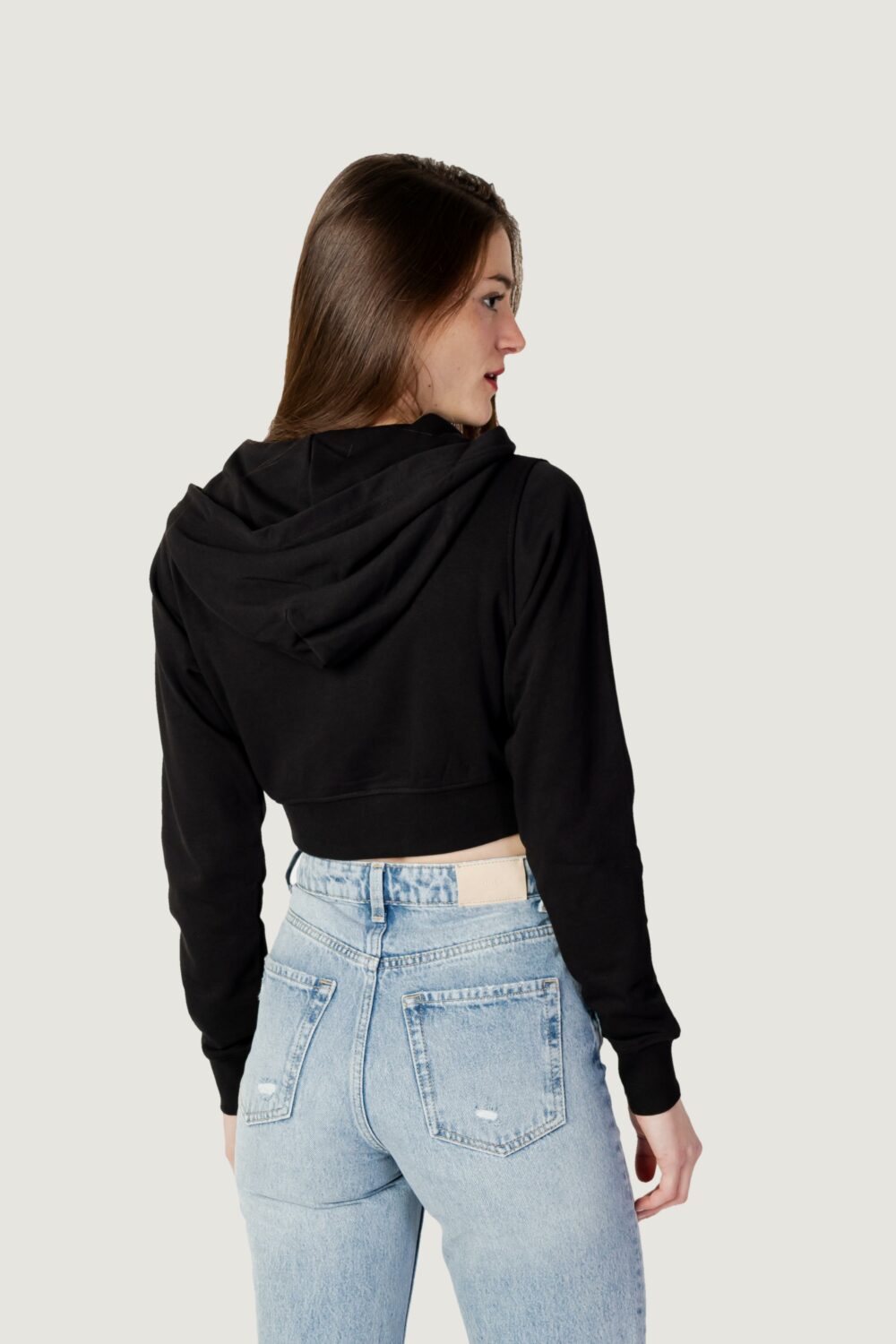 Felpa con cappuccio Tommy Hilfiger Jeans TJW SP CRP ZIP THRU Nero - Foto 3