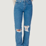 Jeans mom Calvin Klein Jeans HIGH RISE STRAIGHT Denim chiaro - Foto 1