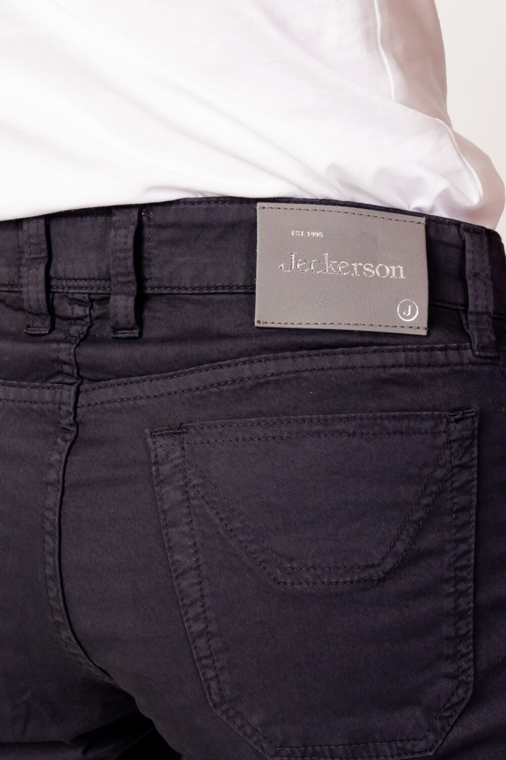 Pantaloni slim Jeckerson 5 PKTS PATCH SLIM Blu - Foto 4