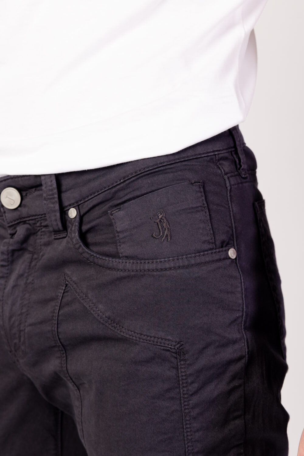 Pantaloni slim Jeckerson 5 PKTS PATCH SLIM Blu - Foto 5