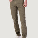Pantaloni slim Jeckerson 5 PKTS PATCH SLIM Verde - Foto 1