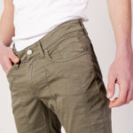 Pantaloni slim Jeckerson 5 PKTS PATCH SLIM Verde - Foto 2