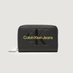 Portafoglio piccolo Calvin Klein Jeans SCULPTED MED ZIP AROUND MONO Nero - Foto 1
