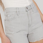 Shorts Calvin Klein Jeans MOM SHORT Grigio - Foto 4
