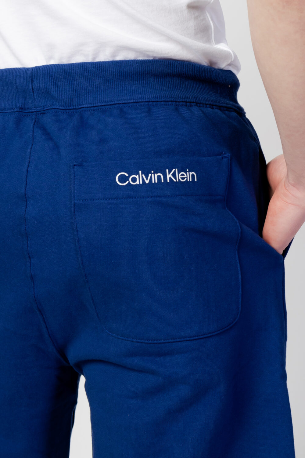 Shorts Calvin Klein Sport PW - 7 Knit Short Blu - Foto 4